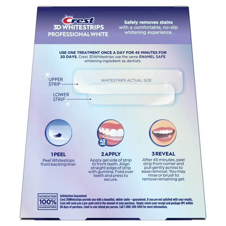 Crest 3D Whitestrips Professional White At-home Teeth Whitening Kit - 20 Treatments