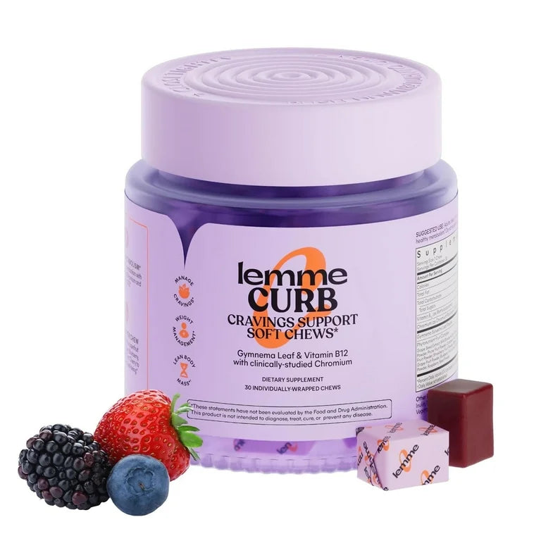 Lemme Curb Cravings Soft Chews, Mixed Berry - 30 Count