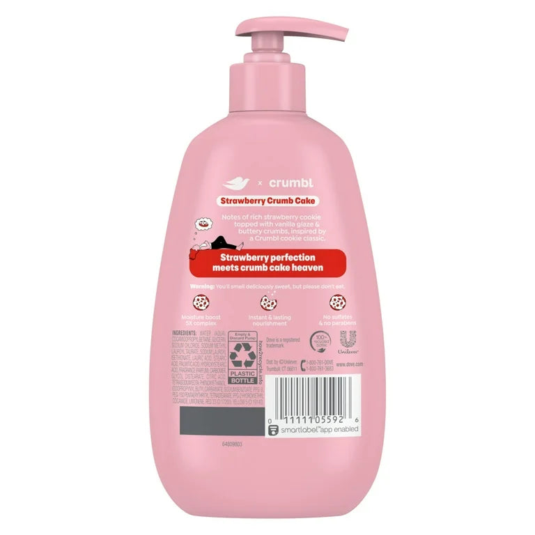 Dove Crumbl Liquid Hand Wash Strawberry Crumb Cake - 12 fl oz