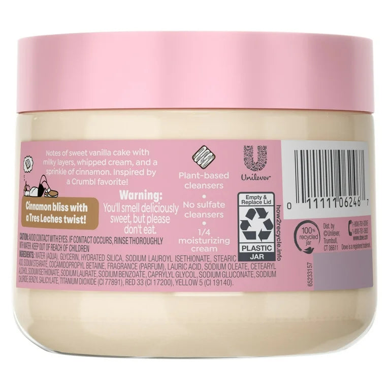 Dove Crumbl Limited Edition Body Scrub Tres Leches - 15 oz