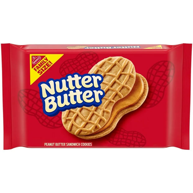Nutter Butter Peanut Butter Sandwich Cookies, Family Size - 16 oz ...